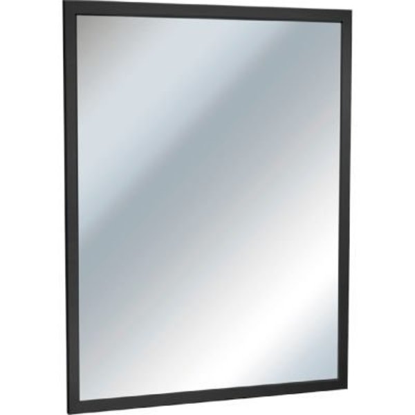Asi Group ASI Inter lok Angle Frame Mirror, 18inW x 36inH, Stainless Steel, Black 10-0600-1836-41